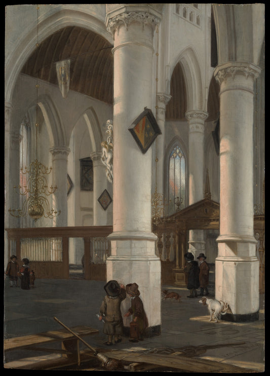 Interior of the Oude Kerk, Delft — Emanuel de Witte