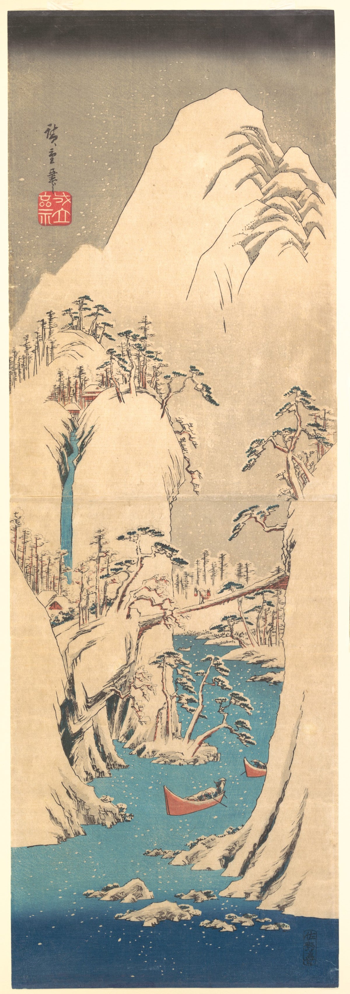 Snowy Gorge — Utagawa Hiroshige