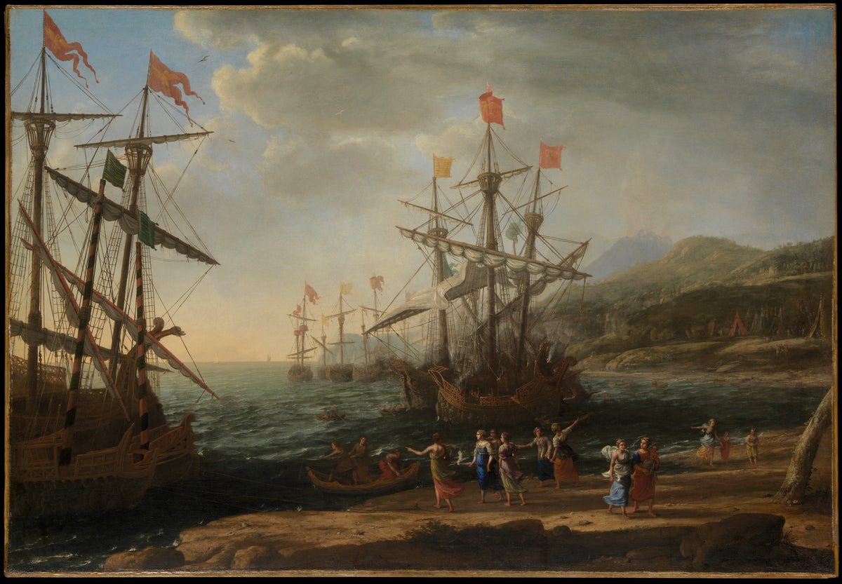 The Trojan Women Setting Fire to Their Fleet — Claude Lorrain (Claude Gellée)
