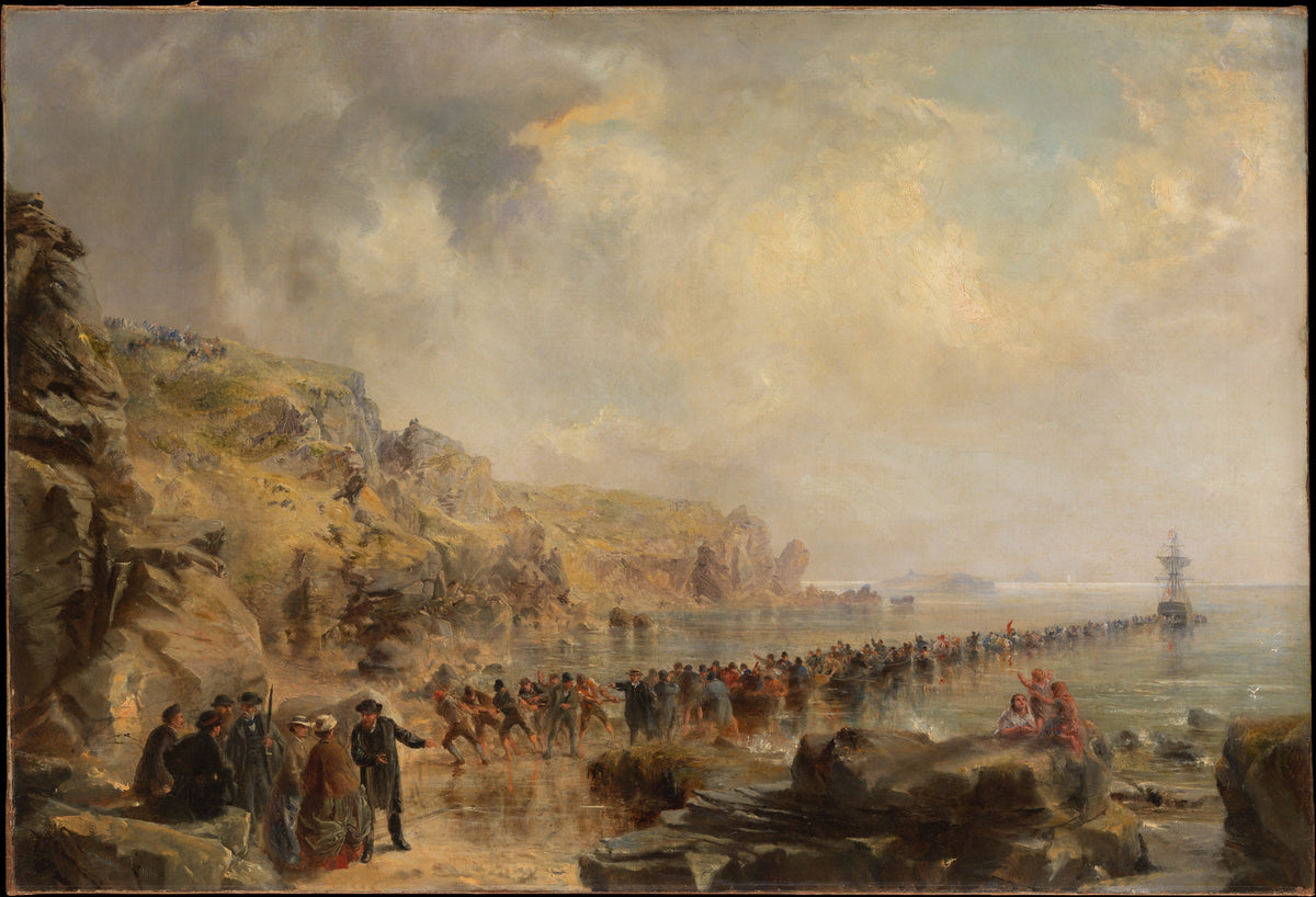 Landing the Shore End of the Atlantic Cable — Robert Charles Dudley