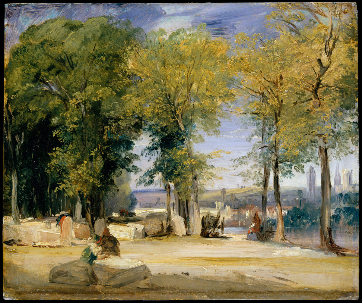 View near Rouen — Richard Parkes Bonington