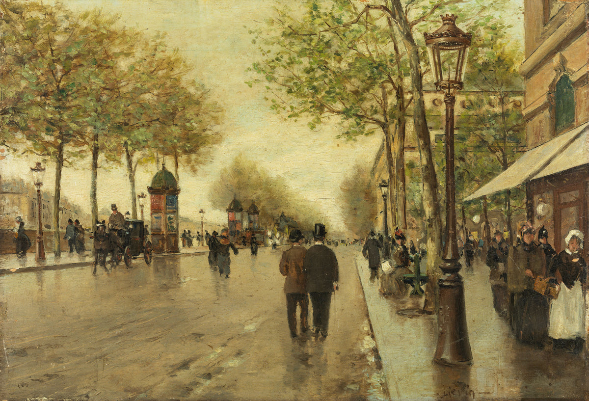 Scenă de stradă pariziană — Eugène Galien-Laloue