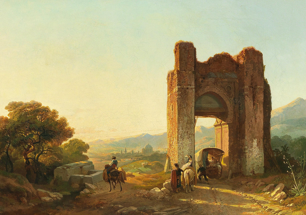 Peisaj cu ruine maure — François Bossuet