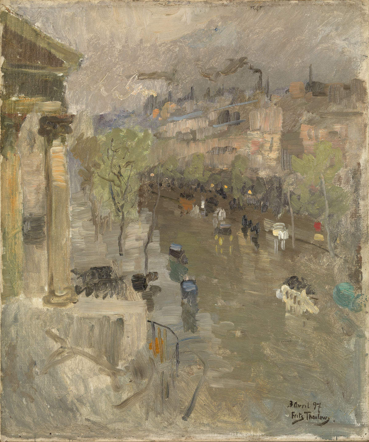 Vedere din Paris, lângă biserica Madeleine — Frits Thaulow