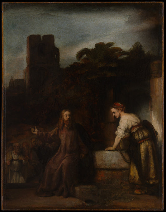 Cristos și femeia samariteancă — Rembrandt