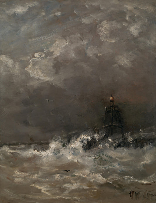 Far în valuri — Hendrik Willem Mesdag, cca. 1900