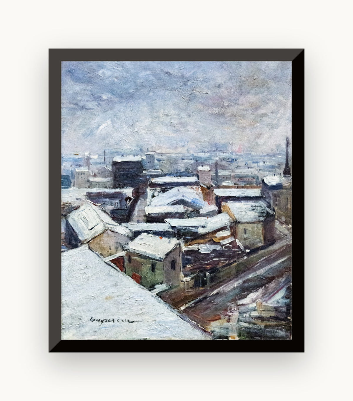 Acoperișurile Parisului văzute de pe Montmartre — Edmond Lempereur