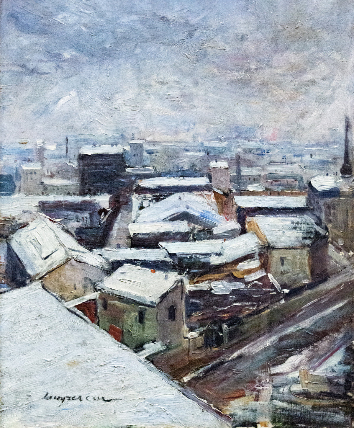 Acoperișurile Parisului văzute de pe Montmartre — Edmond Lempereur