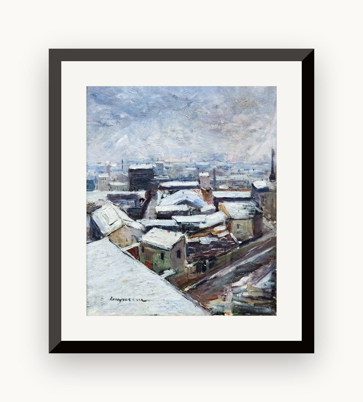 Acoperișurile Parisului văzute de pe Montmartre — Edmond Lempereur