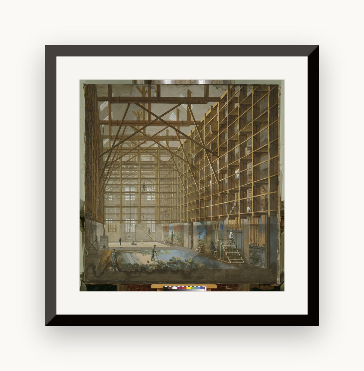 Atelierul de decoruri al Operei din Paris — (autor neidentificat)
