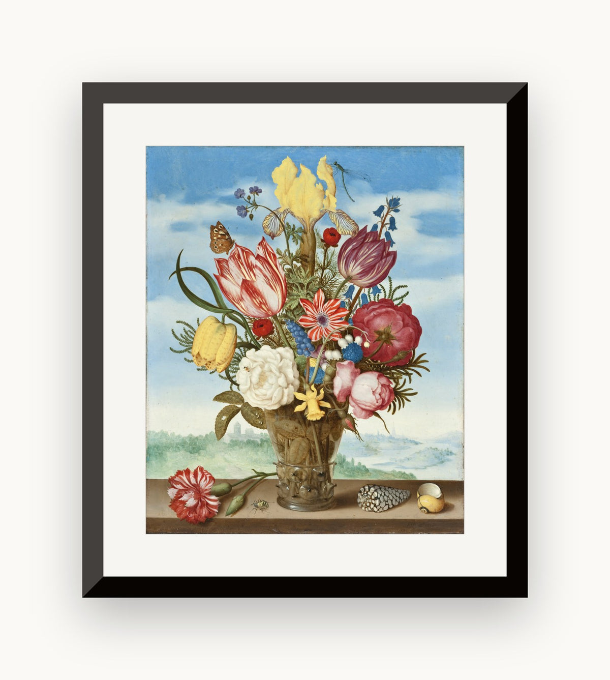 Buchet de flori pe un prag — Ambrosius Bosschaert