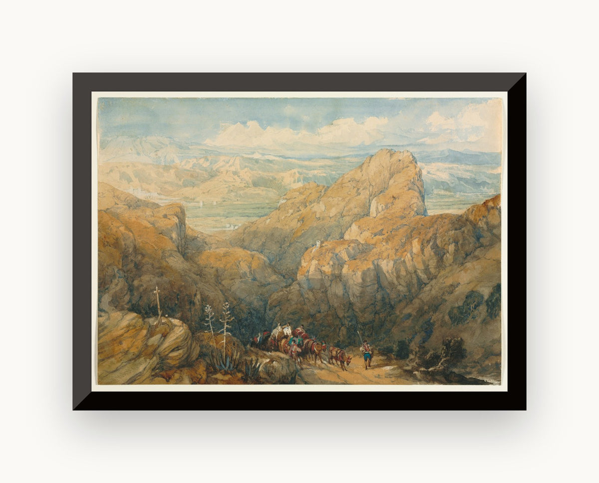 Coborârea în câmpia Granadei — David Roberts