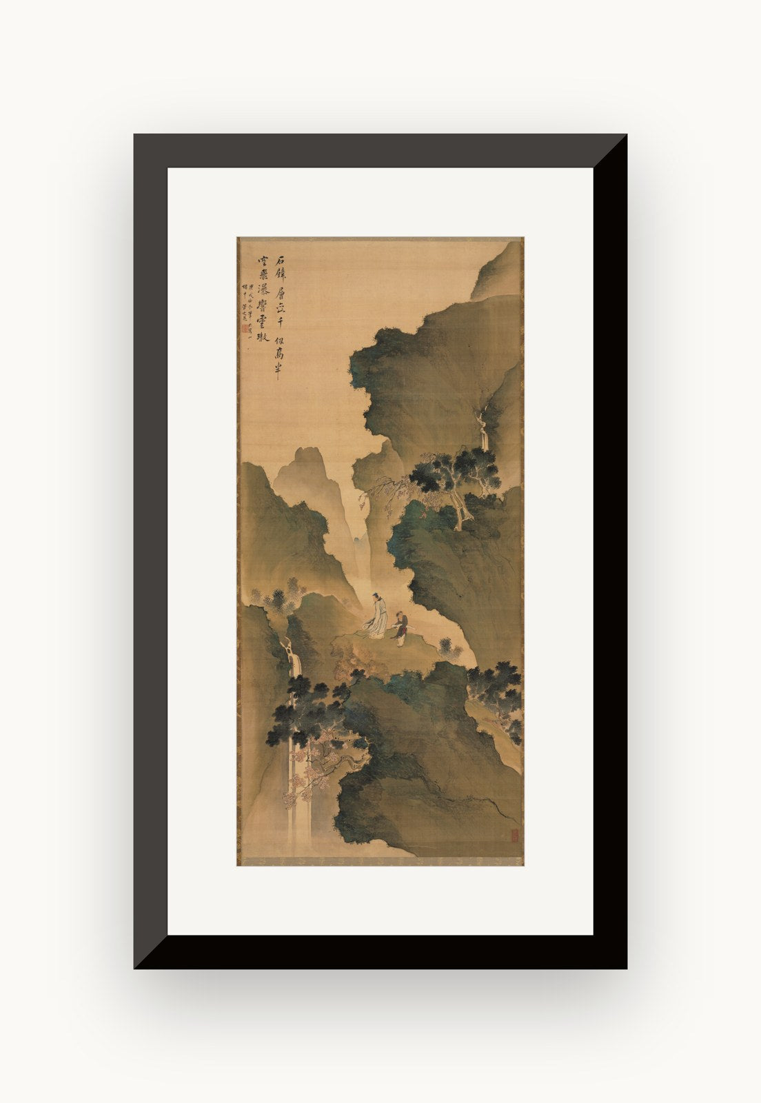 Contemplând o cascadă — Tani Bunchō