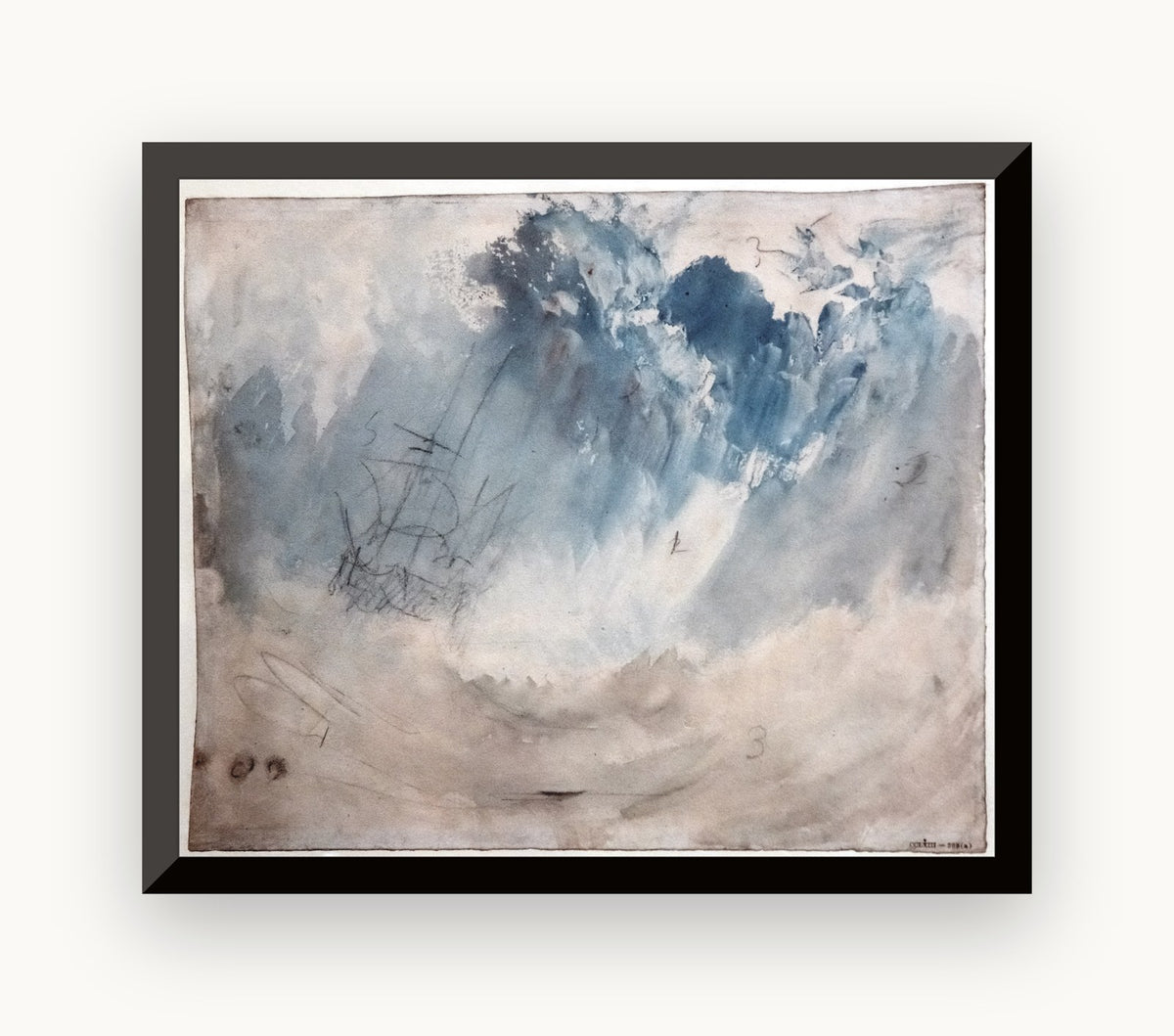 Corabie în furtună — J. M. W. Turner