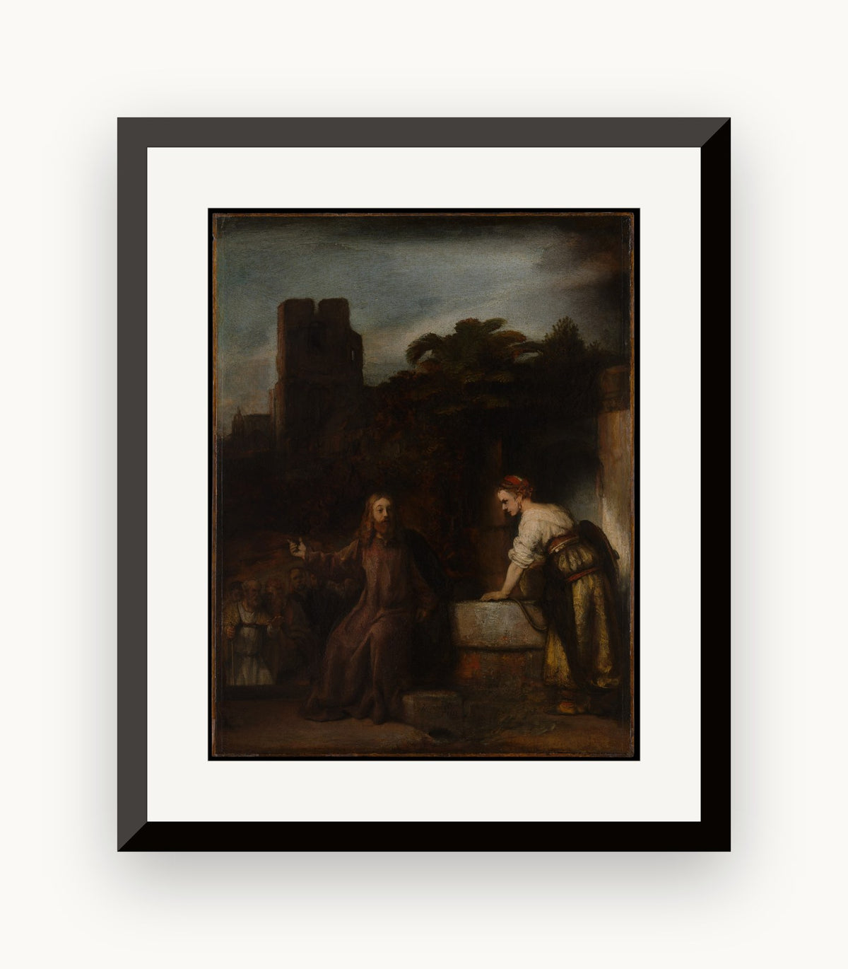 Cristos și femeia samariteancă — Rembrandt