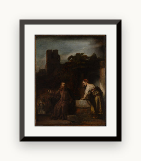 Cristos și femeia samariteancă — Rembrandt