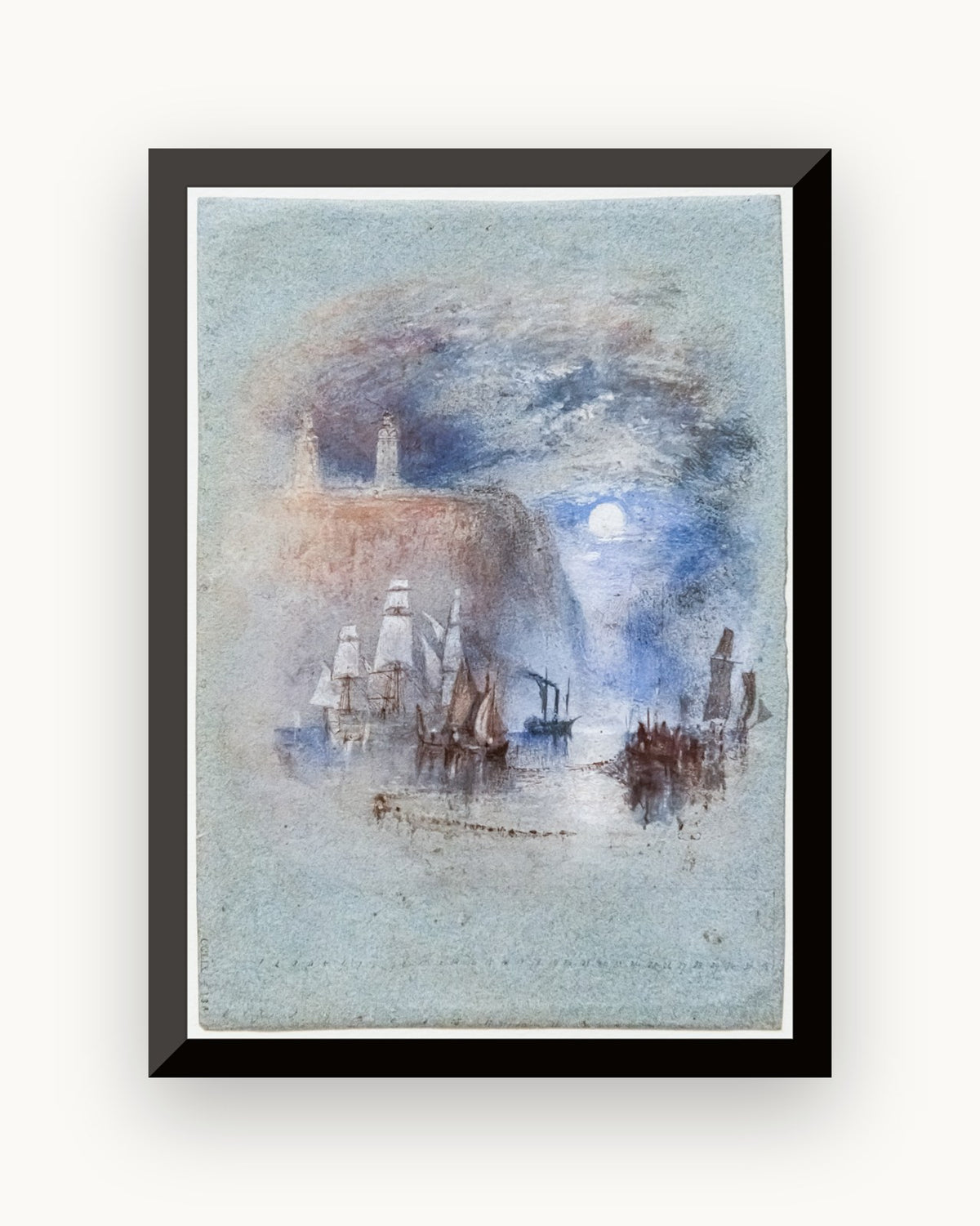 Farurile din la Hève — J. M. W. Turner
