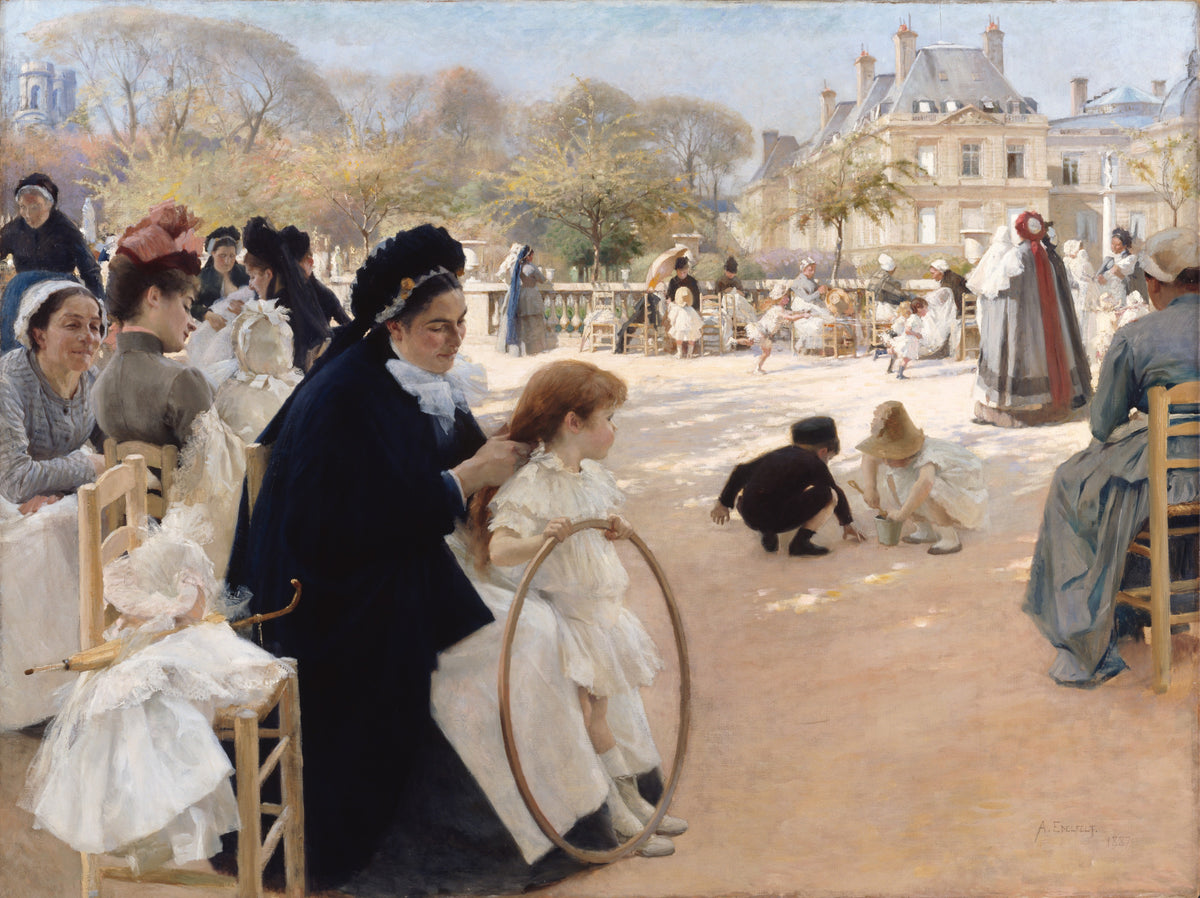 Grădinile Luxembourg, Paris — Albert Edelfelt