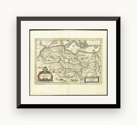 Hartă veche — Africa North, 1650 — Jan Janssonius