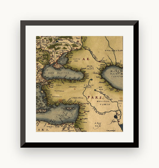 Hartă veche — Europa, 1572 — Abraham Ortelius