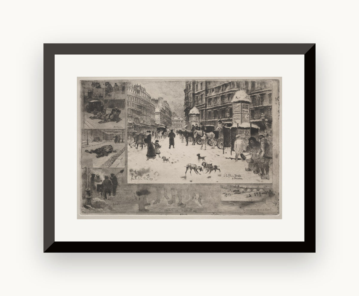 Iarnă la Paris — Félix Buhot