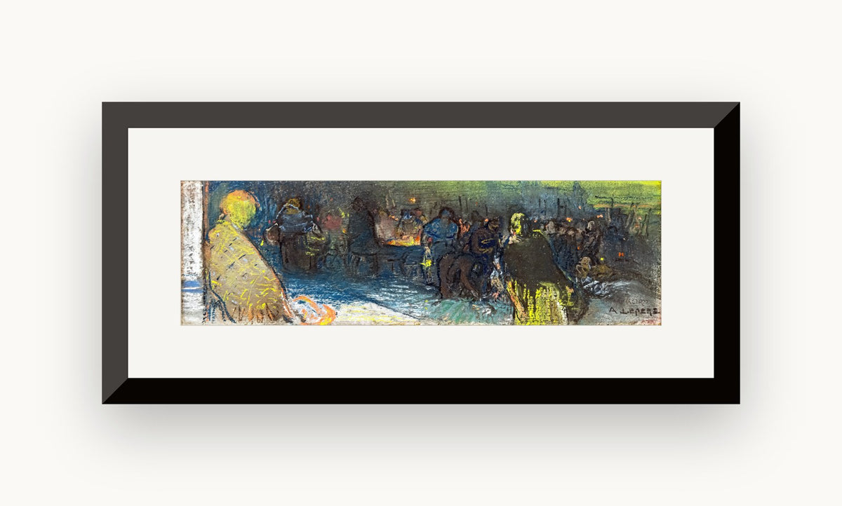 În jurul vasului cu jăratic (vedere a Parisului) — Auguste Lepère