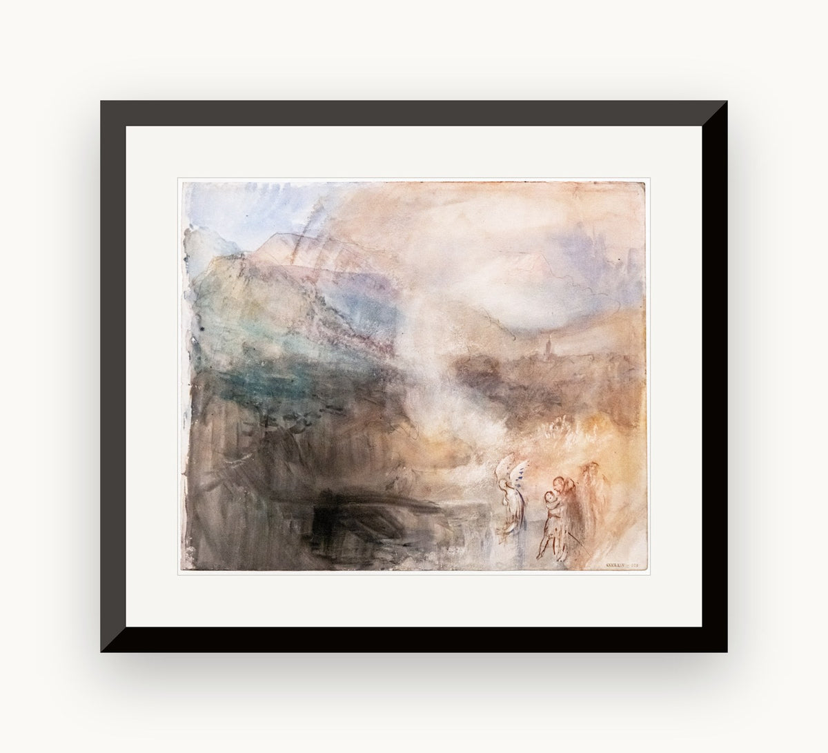 Îngerul tulburând apa — J. M. W. Turner