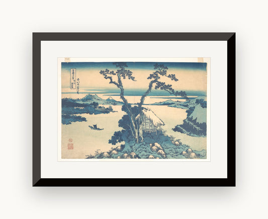 Lacul Suwa, provincia Shinano — Katsushika Hokusai, cca. 1831