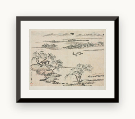 Album de peisaje în diverse stiluri: Pârâul din Wuling — Zha Shibiao