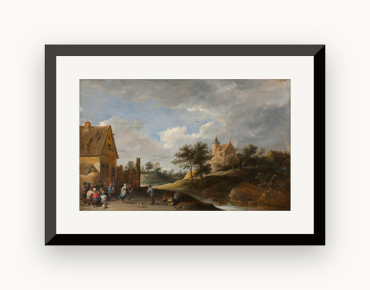 Peisaj cu țărani dansând — David Teniers