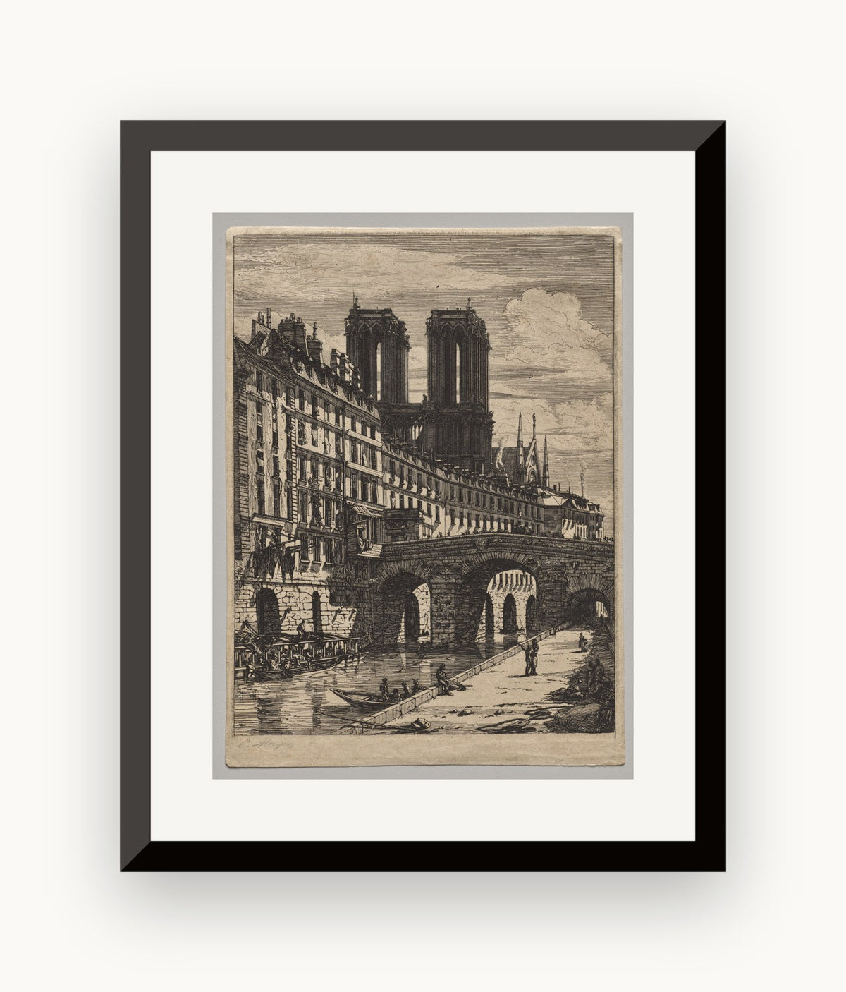 Le Petit Pont — Charles Meryon