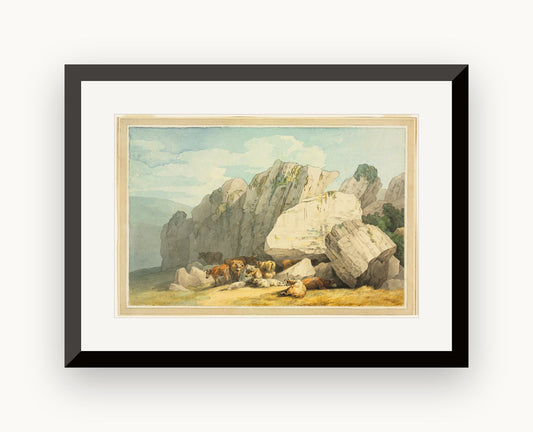 Stâncile Leigh Tor la Poundsgate, lângă New Bridge pe râul Dart, Devon — John White Abbott