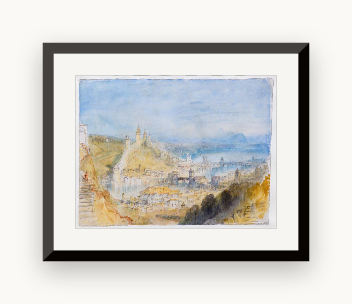 Lucerna — studiu — J. M. W. Turner