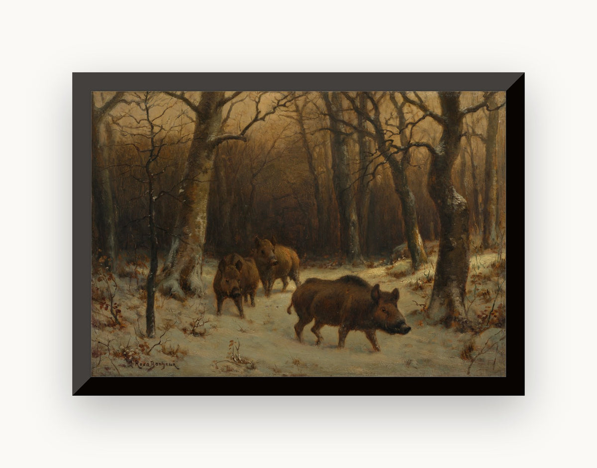Mistreți în zăpadă — Rosa Bonheur