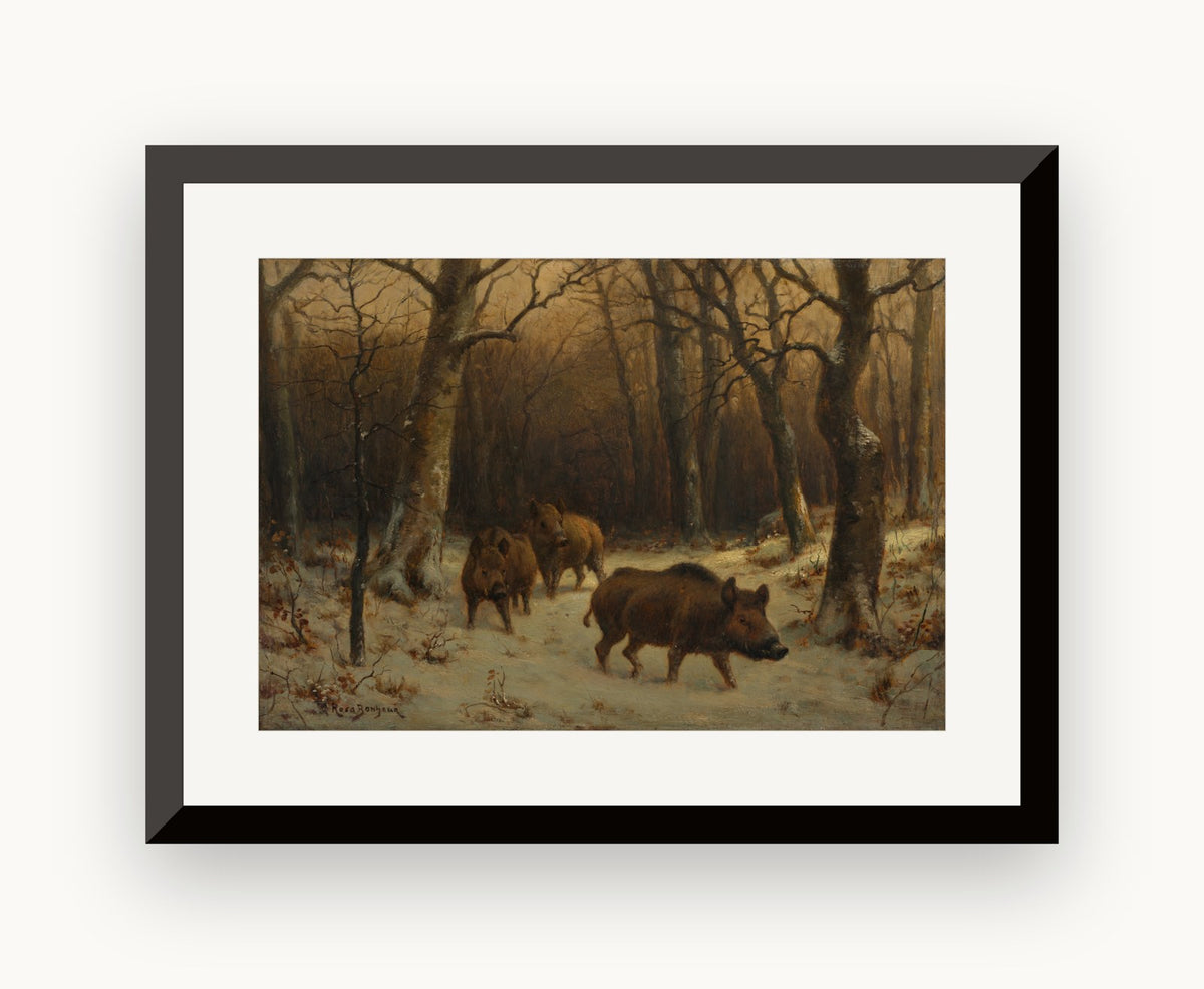 Mistreți în zăpadă — Rosa Bonheur