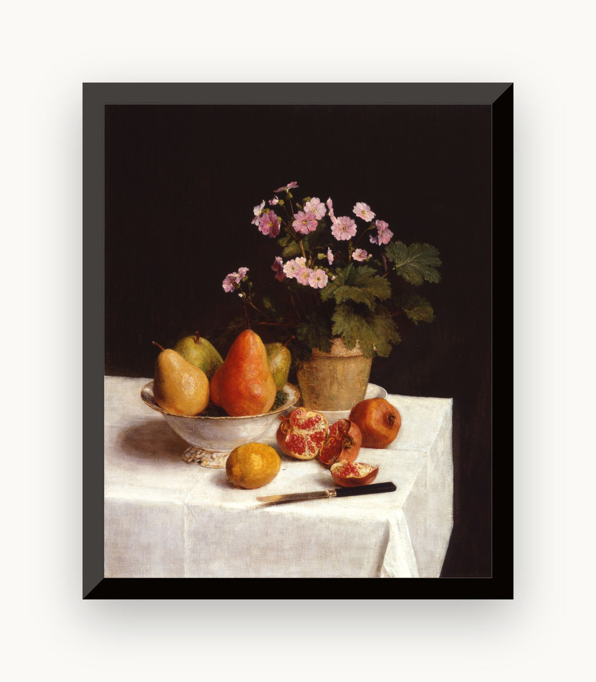 Natură moartă (ciuboțica-cucului, pere și rodii) — Henri Fantin-Latour