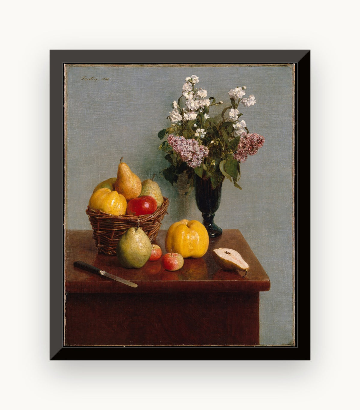 Natură moartă cu flori și fructe — Henri Fantin-Latour