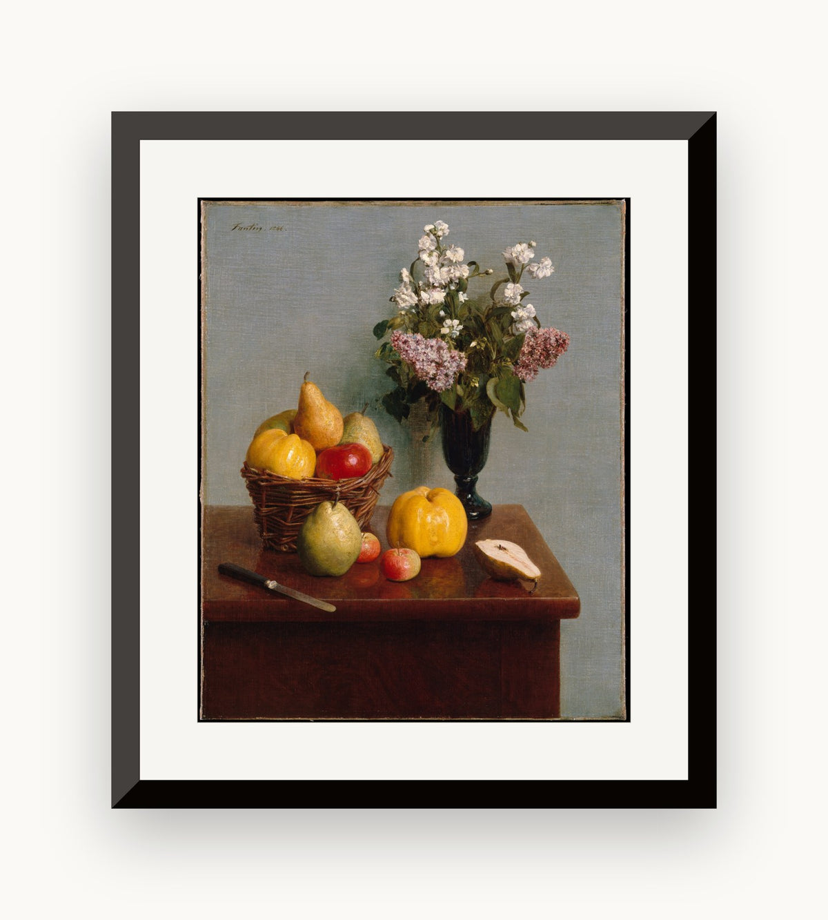 Natură moartă cu flori și fructe — Henri Fantin-Latour