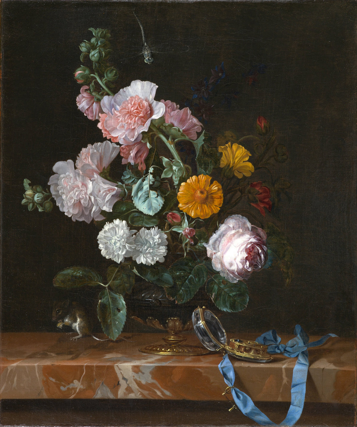 Natură moartă florală vanitas — Willem van Aelst