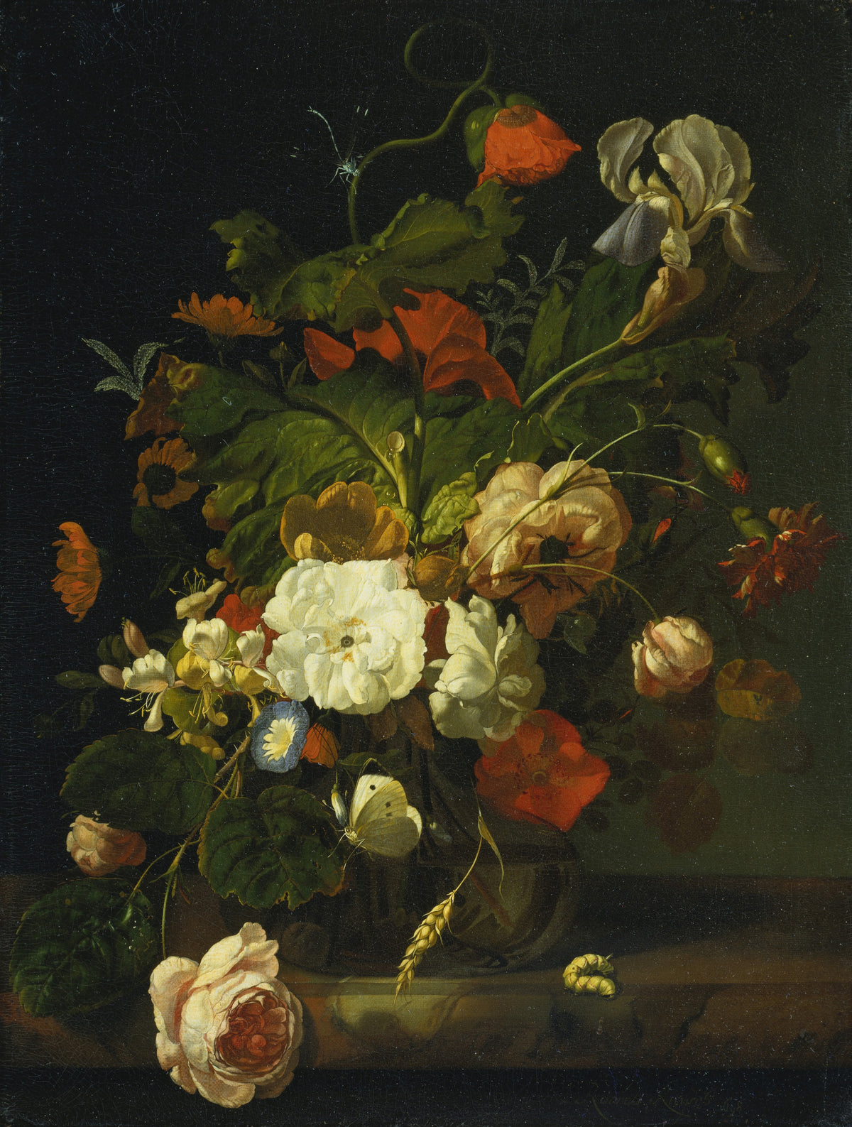 Natură statică cu buchet de flori — Rachel Ruysch