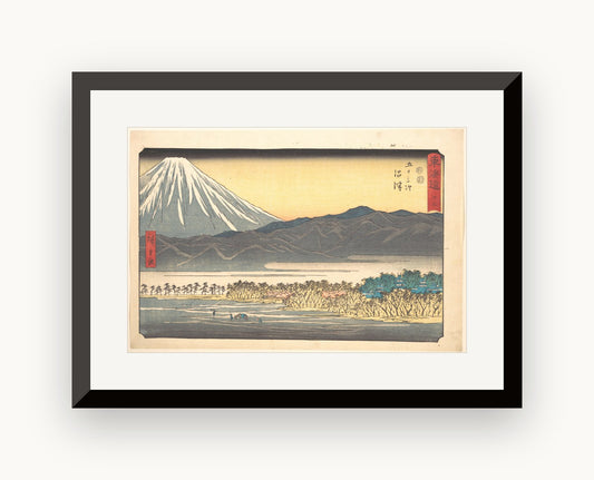 Numazu, nr. 13, din seria „Cele 53 de stații ale Tōkaidō" — Utagawa Hiroshige