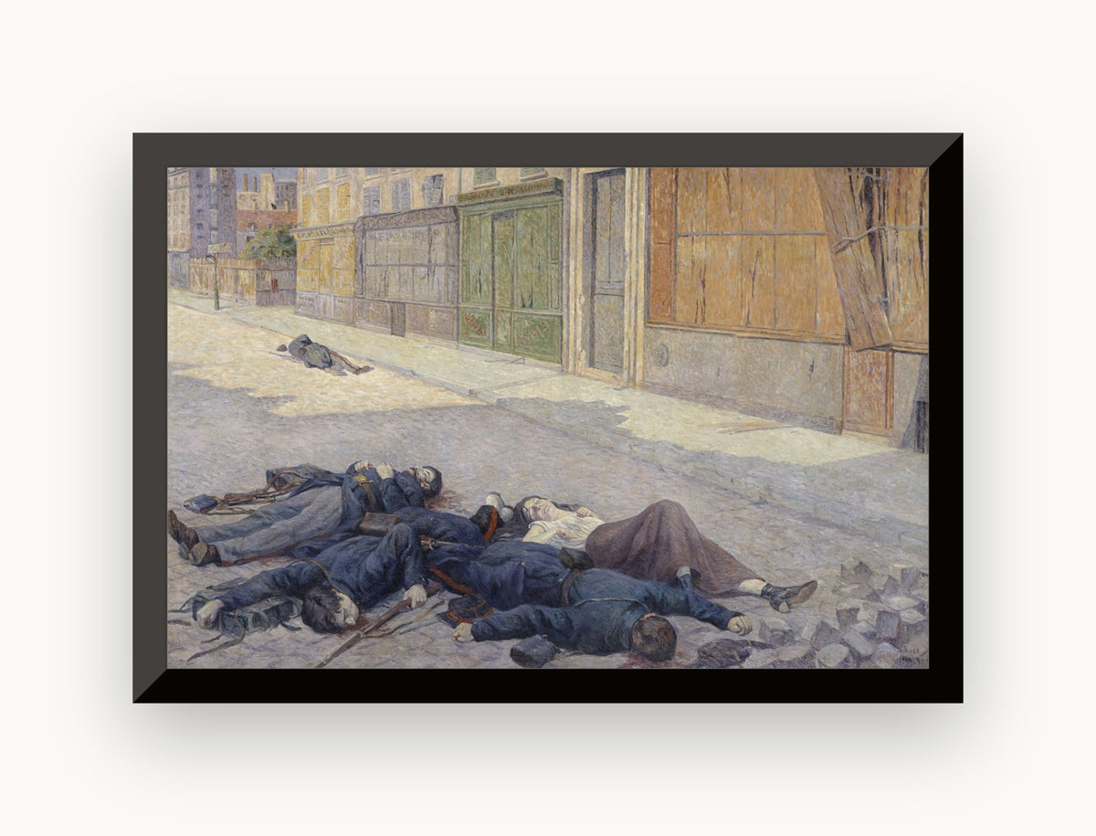 O stradă din Paris în mai 1871 — Maximilien Luce