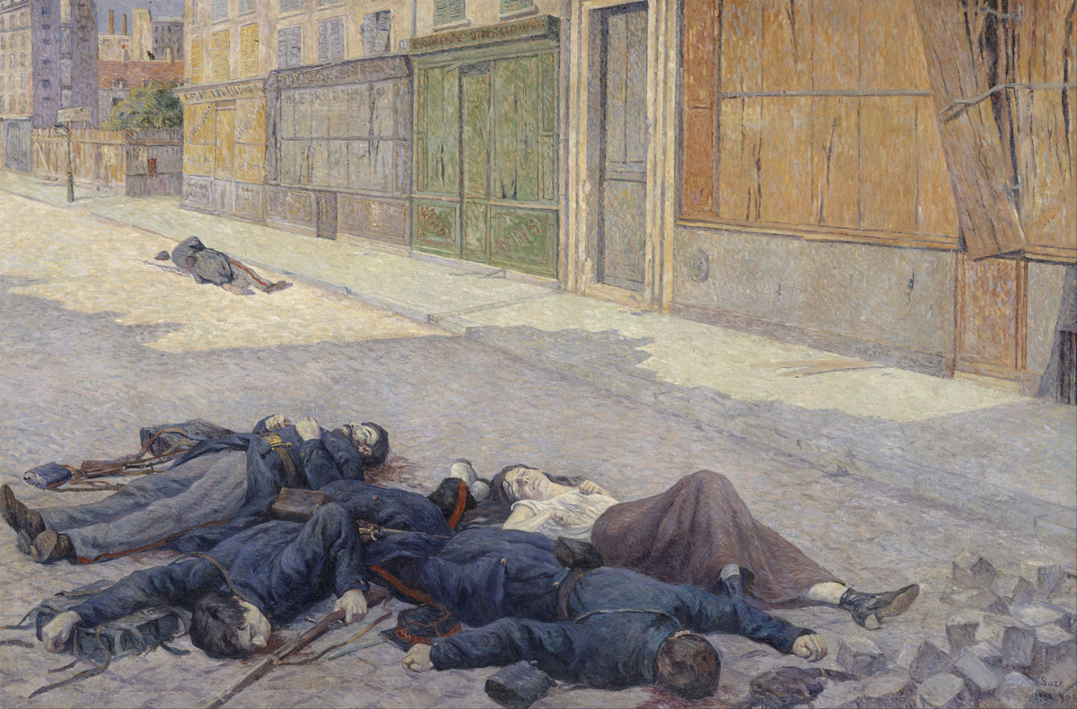 O stradă din Paris în mai 1871 — Maximilien Luce