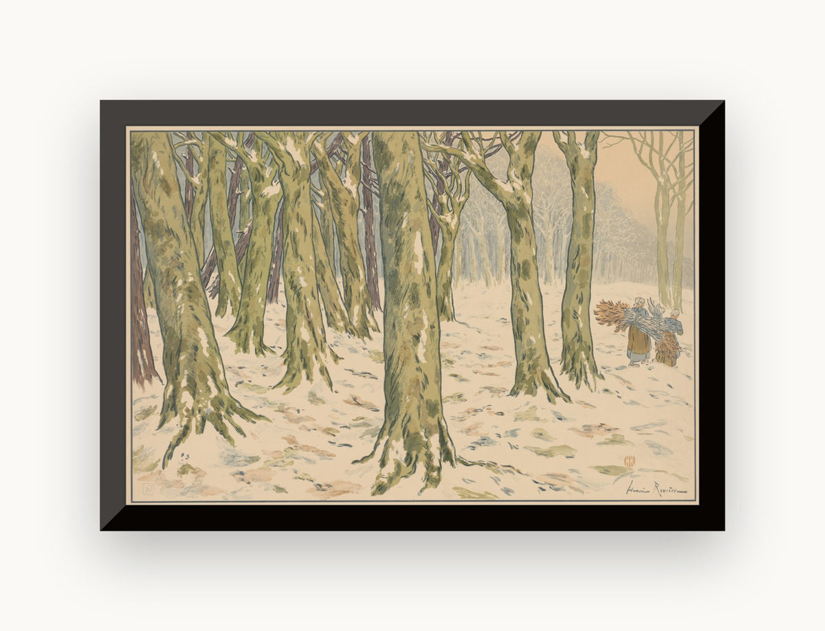 Pădurea, iarna — Henri Rivière