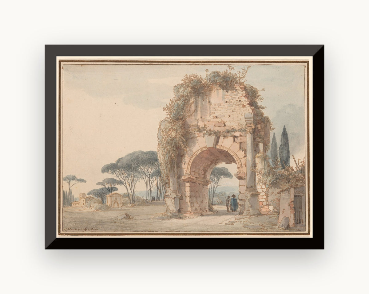 Peisaj cu arc în ruină — Louis-François Cassas