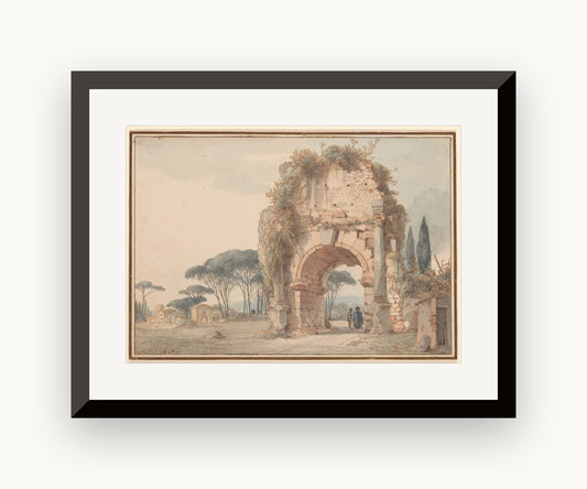 Peisaj cu arc în ruină — Louis-François Cassas