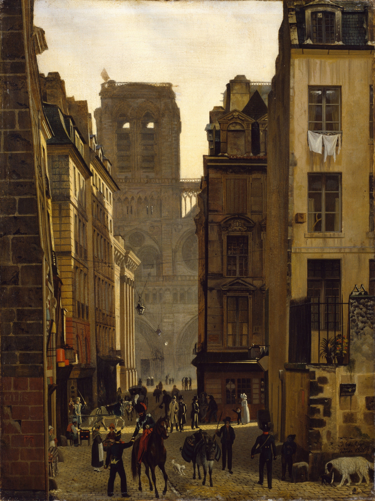 Rue Neuve Notre-Dame, Paris — Eduard Gaertner