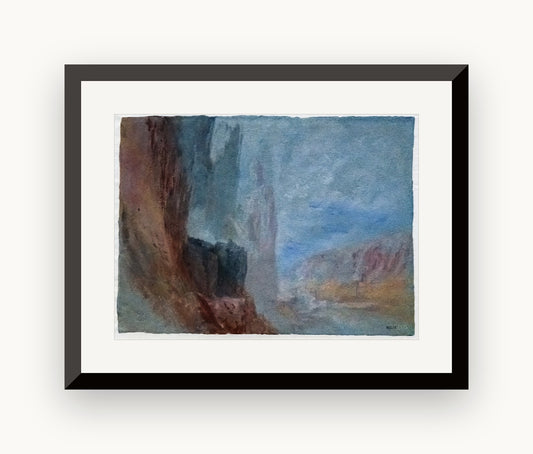 Stânci pe Meuse — J. M. W. Turner