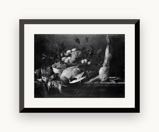 Natură moartă cu fructe și vânat — Pieter van Overschee