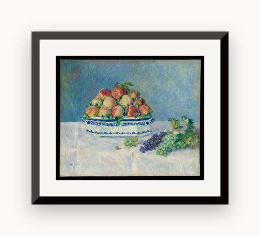 Natură moartă cu piersici și struguri — Auguste Renoir